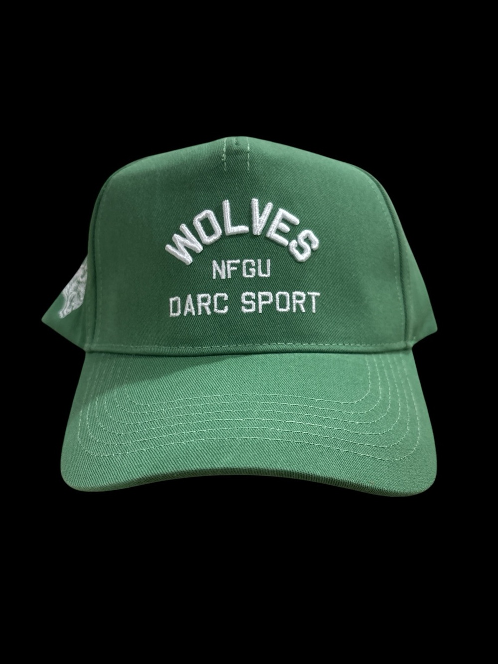 Darc Sport Wolves 5 panel Green Hat NWT